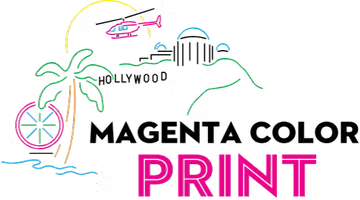 Magenta Color Print